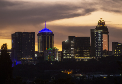 Anolis lights Sandton City Office Tower